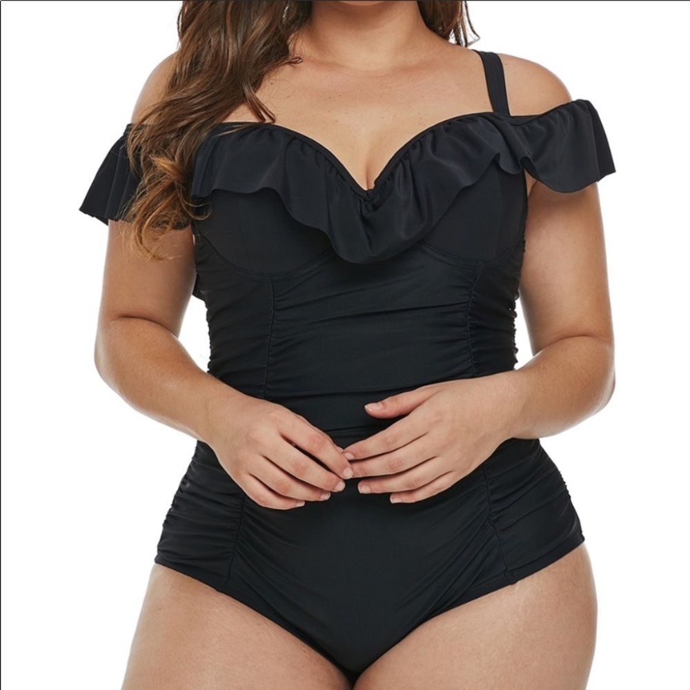 Ruched Ruffle Swimwear size XXXL